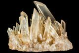 Tangerine Quartz Crystal Cluster - Madagascar #112802-1